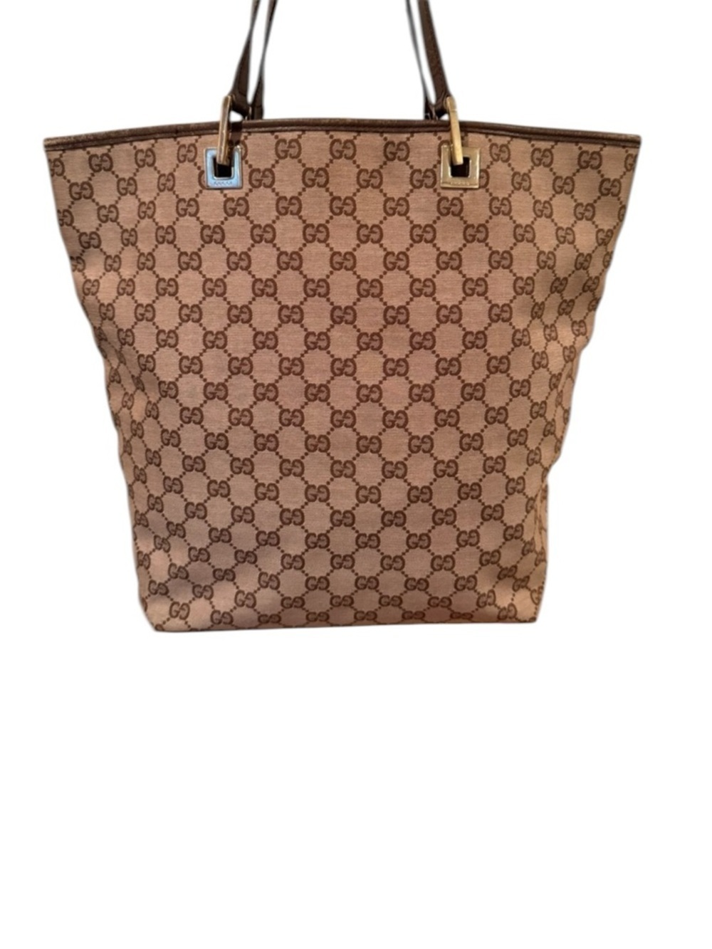 Authentic Vintage Gucci Brown Tote - Picture 2 of 11